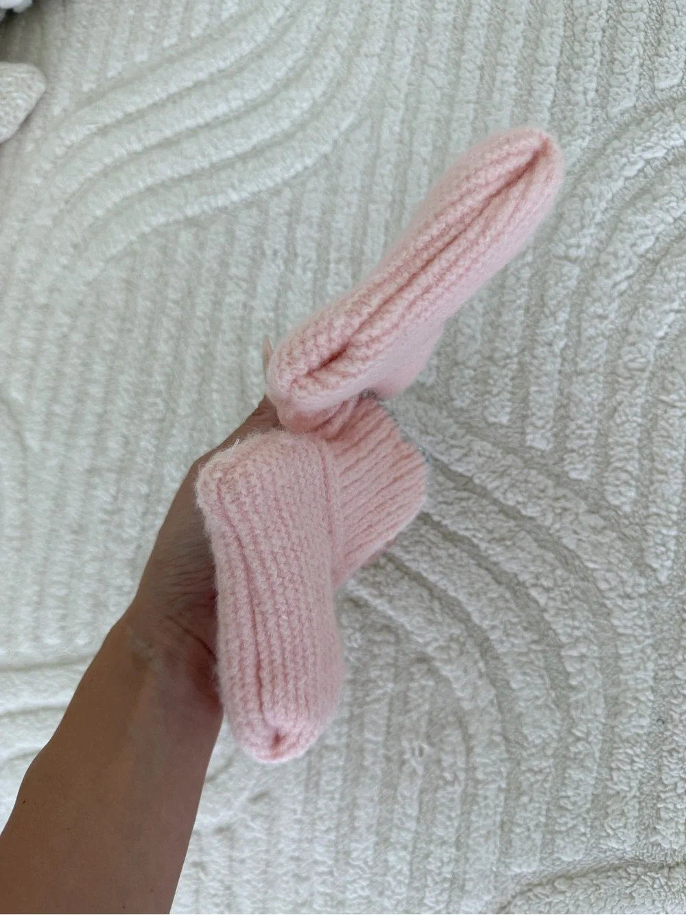Soft Knit Baby Socks - Pink/ new  - newborn/0-6 M
